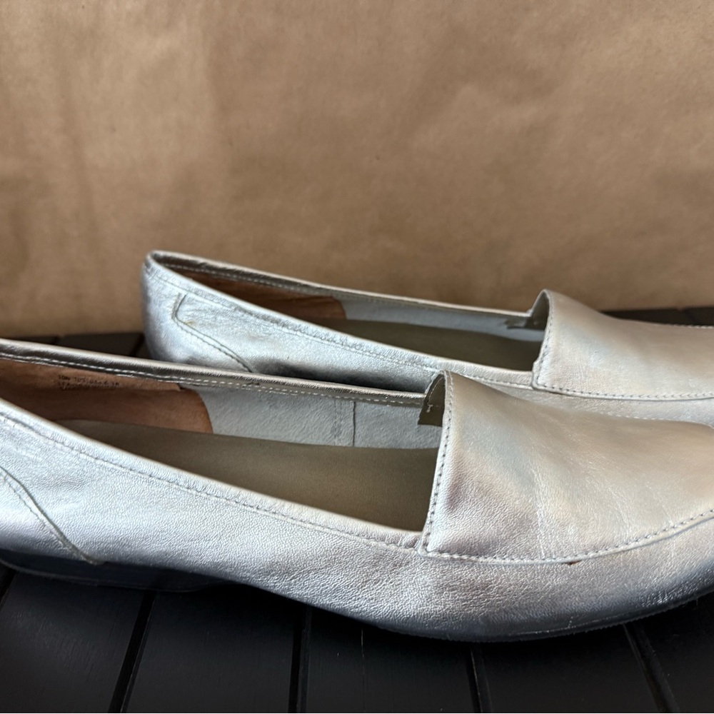 Metallic silver Women's Loafers Array - Picture 4 of 6
